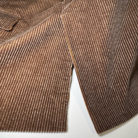 Joseph Abboud Corduroy Blazer Jacket brown size 40 S - Picture 9 of 12